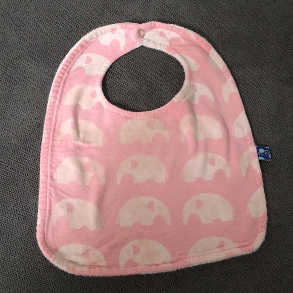 Kickee Pants Other - 💥4 for $15💥 Kickee Pants Pink Elephant Bib
